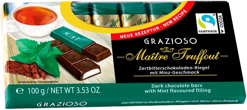 Цукерки Maitre Truffout Grazioso Mint 100 г