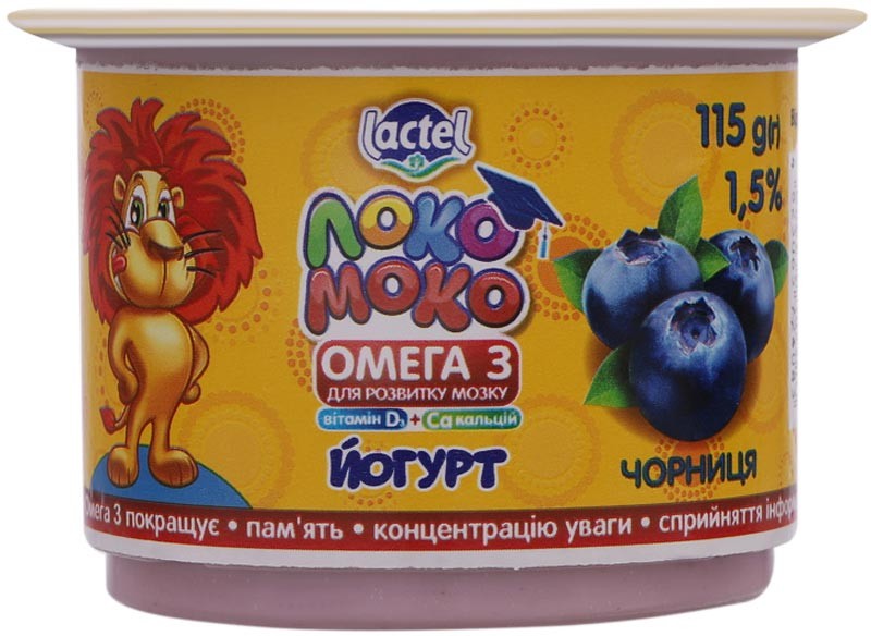 Йогурт Локо Моко Черника 1.5% 115 г