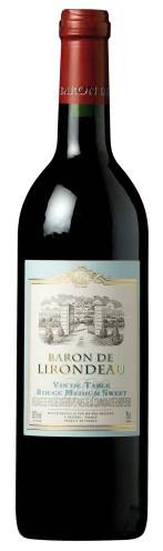 Вино червоне напівсолодке Baron de Lirondeau 10,5% 0,75 л