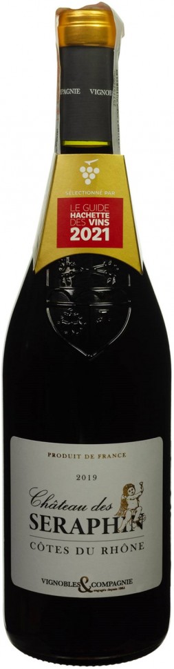 Вино Maison Ginestet Chetau des Serapin Cotes Du Rhone сухое красное 14% 0.75л