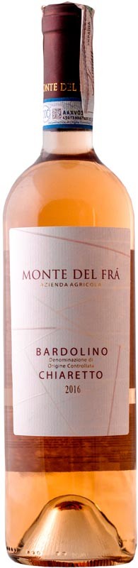Вино Monte Del Fra Bardolino Chiaretto DOC сухе рожеве 12,5% 0,75 л